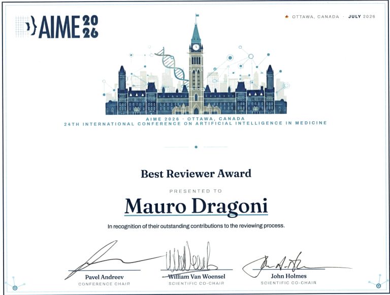 Best Reviewer Award - Mauro Dragoni